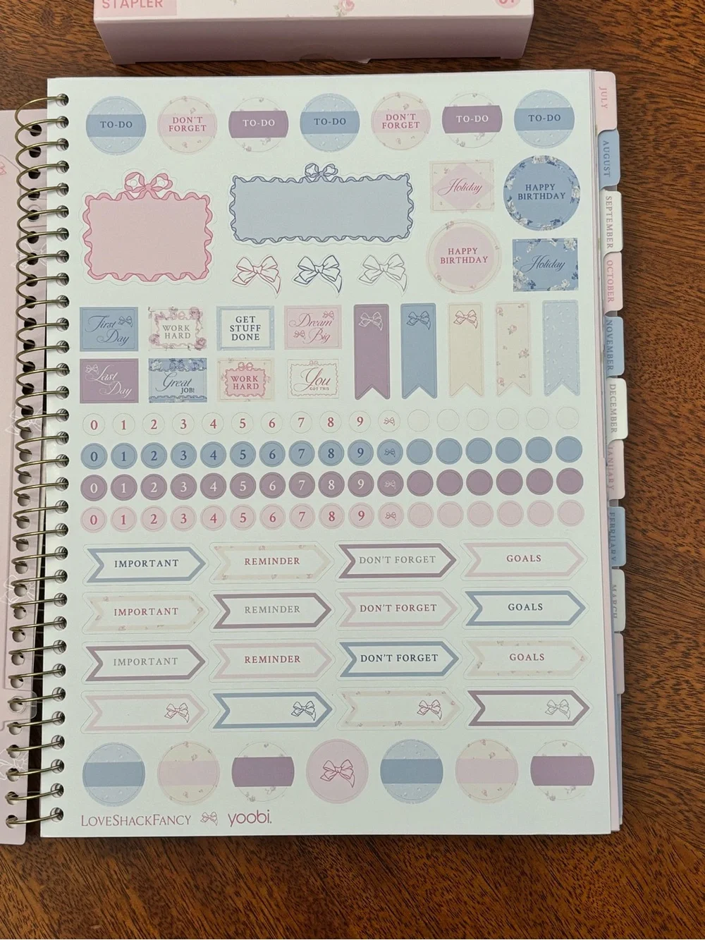 LoveShackFancy spiral bound